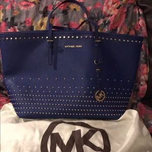 Michael Kors large studded jet set